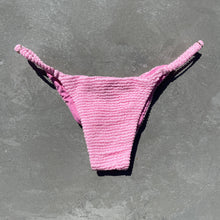 Load image into Gallery viewer, Pink Milk Shake Textured Tanga Bikini Bottom
