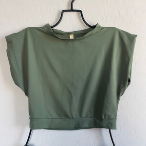 Caper Green Hailey Crop Top