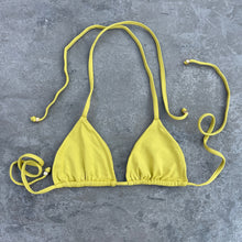 Load image into Gallery viewer, Mellow Yellow Triangle Bikini Top
