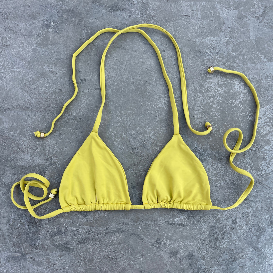 Mellow Yellow Triangle Bikini Top