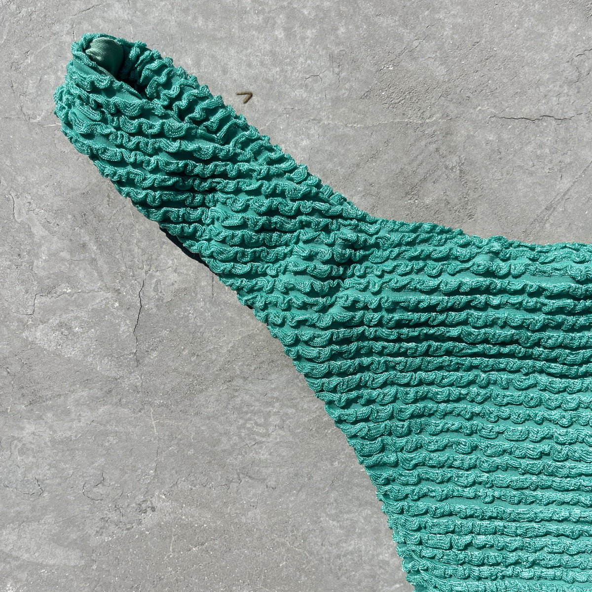 Ocean Avenue Green Textured Bia Bikini Bottom
