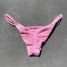 Load image into Gallery viewer, Pink Milk Shake Textured Tanga Bikini Bottom
