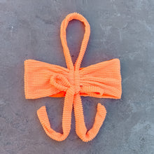 Load image into Gallery viewer, Energy Orange Textured Olivia Bikini Top
