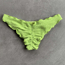 Load image into Gallery viewer, Lime Pie Textured Green Lili Ripple Bikini Bottom
