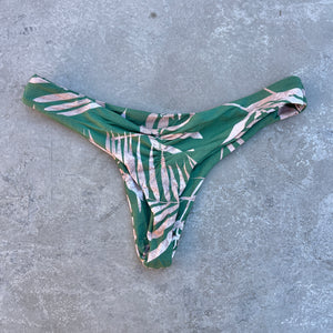Bleached Leaves Green Kiki Bikini Bottom