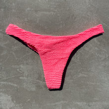 Load image into Gallery viewer, Neon Pink Flamingo Textured Kiki Bikini Bottom
