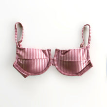 Load image into Gallery viewer, Blush Striped Panneled Bikini Top
