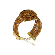 Load image into Gallery viewer, Banana Leaf Spiral Bracelet
