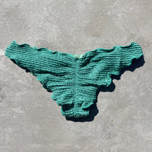 Load image into Gallery viewer, Ocean Avenue Green Textured Lili Ripple Bikini Bottom
