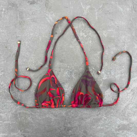 Neon Jungle Triangle Bikini Top