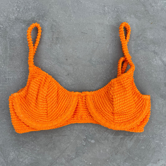 Mango Margarita Textured Valerie Bikini Top
