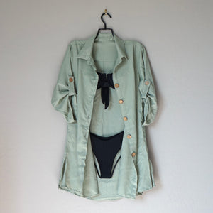 Sage Green Beach Shirt