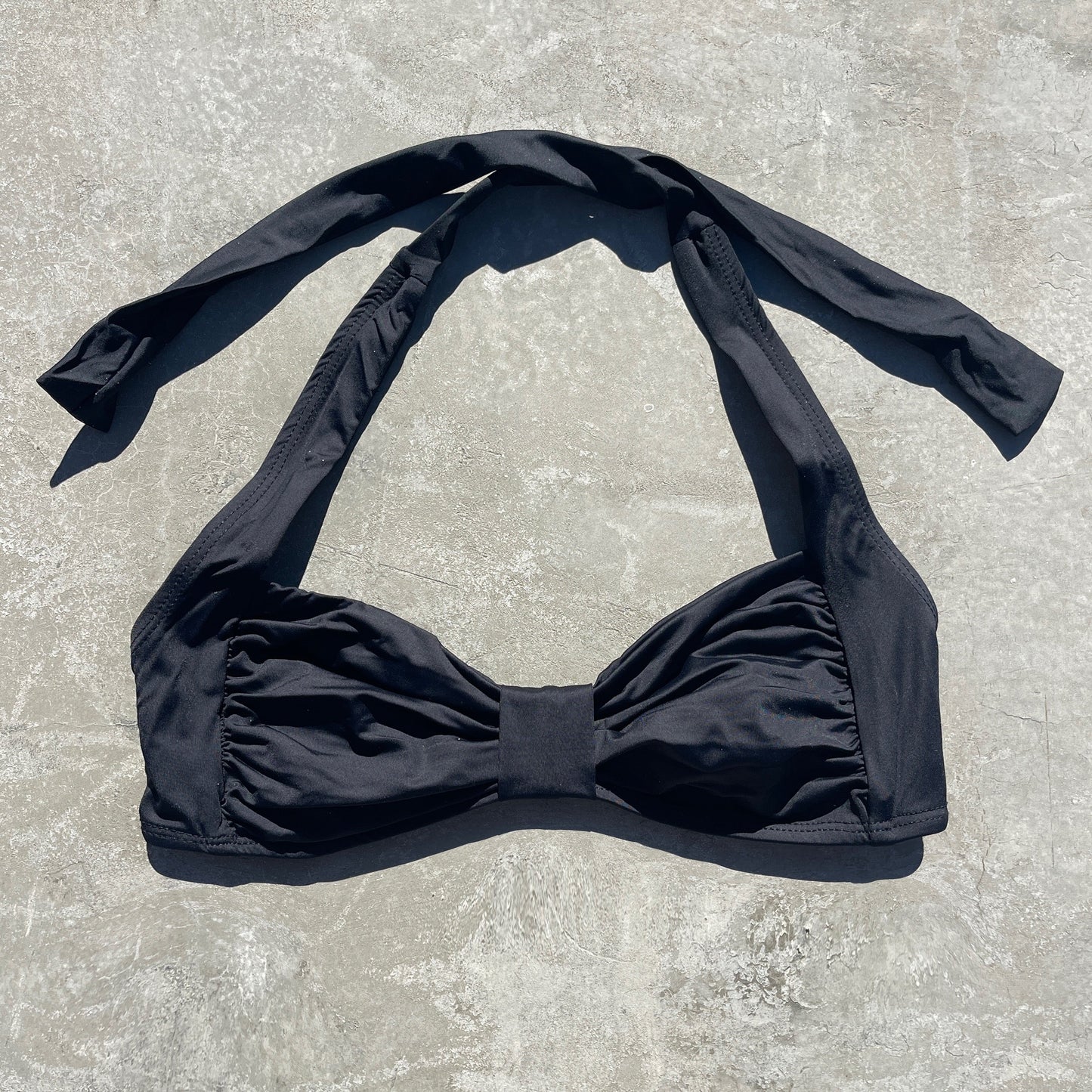 Light Black Leda Bikini Top