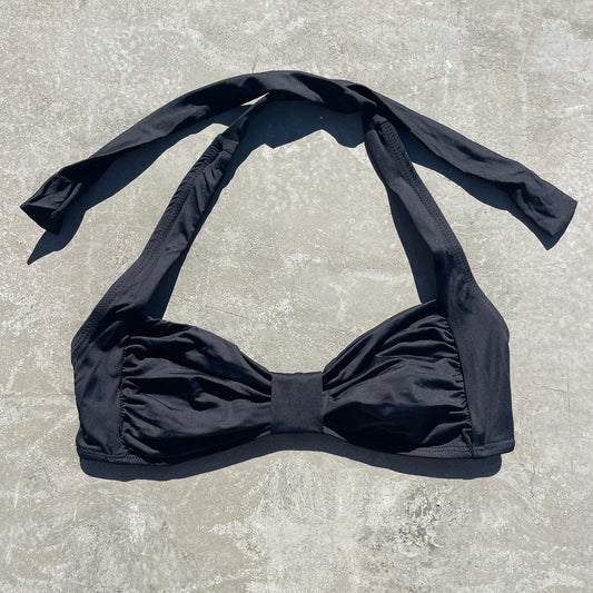 Light Black Leda Bikini Top