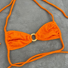 Load image into Gallery viewer, Mango Margarita Textured Kayla Bikini Top
