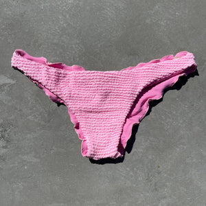 Pink Milk Shake Textured Lili Ripple Bikini Bottom