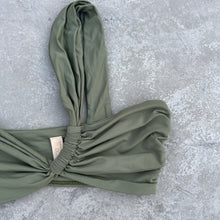 Load image into Gallery viewer, Caper Green Greek Bikini Top
