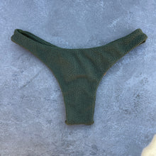 Load image into Gallery viewer, Evergreen Crinkled Bia Bikini Bottom
