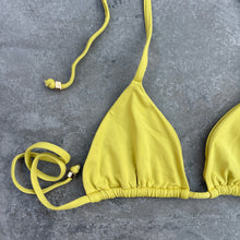 Load image into Gallery viewer, Mellow Yellow Triangle Bikini Top
