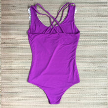 Load image into Gallery viewer, Floripa Purple One Piece Lace Detail Swimwear
