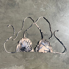 Load image into Gallery viewer, Bleached Leaves Ripple Triangle Bikini Top
