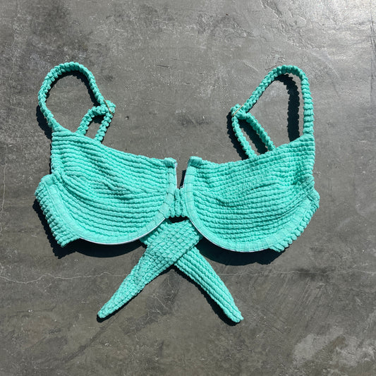 Atlantis Goddess Textured Panneled Bikini Top