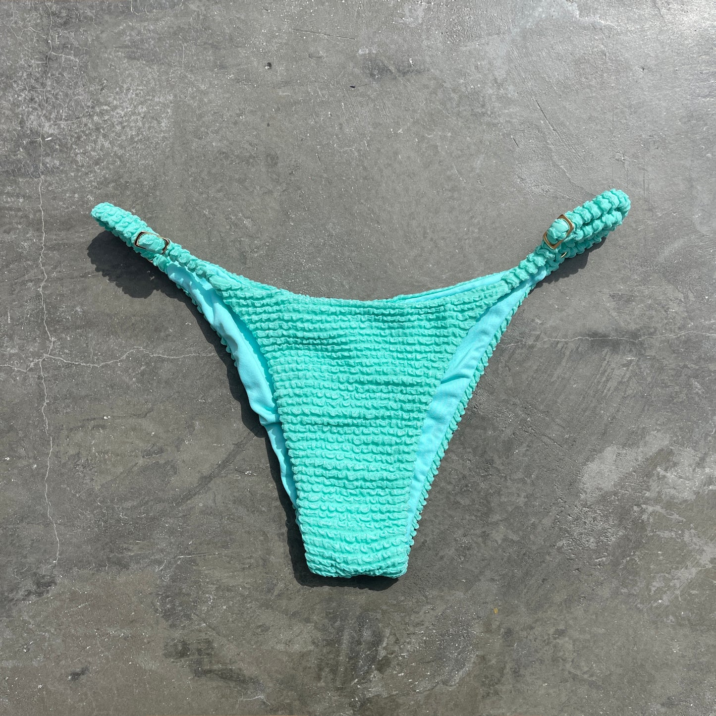Atlantis Goddess Textured Tanga Bikini Bottom