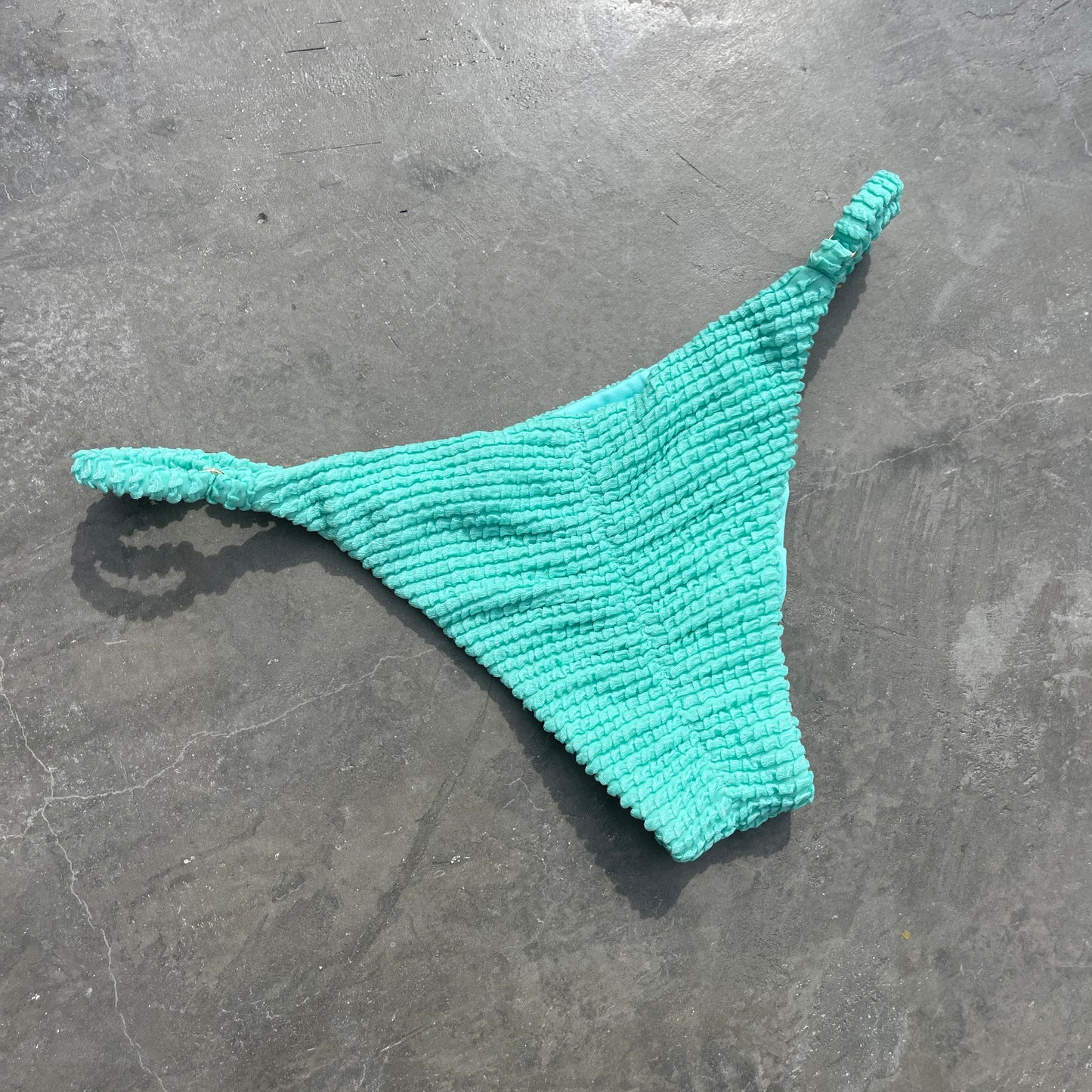 Atlantis Goddess Textured Tanga Bikini Bottom
