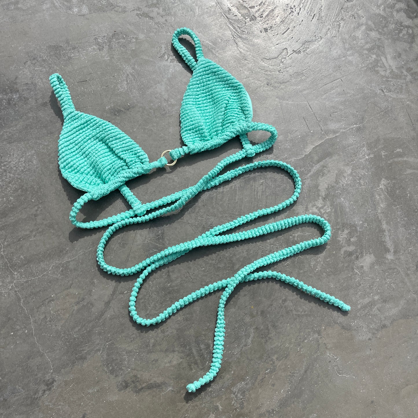 Atlantis Goddess Textured Triangle Bikini Top