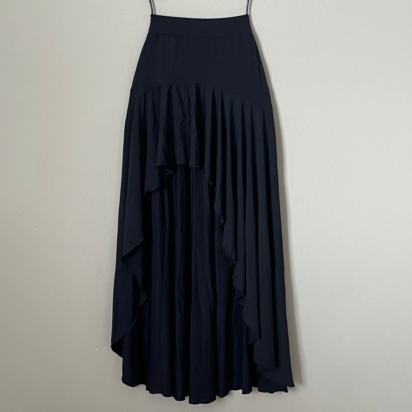 Light Black High Low Skirt
