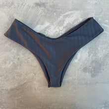 Load image into Gallery viewer, Black Striped Hang Glider Bikini Bottom
