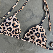 Load image into Gallery viewer, The Leopard Triangle Bikini Top
