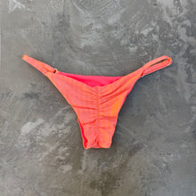 Load image into Gallery viewer, Coral Striped Tanga Bikini Bottom
