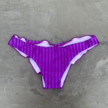 Load image into Gallery viewer, Purple Striped Lili Ripple Bikini Bottom
