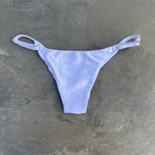 Load image into Gallery viewer, White Striped Tanga Bikini Bottom
