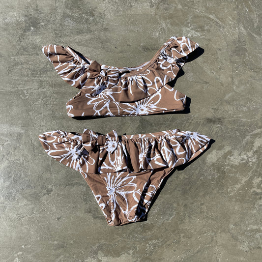 Daisy Latte Little Girls Bikini Set