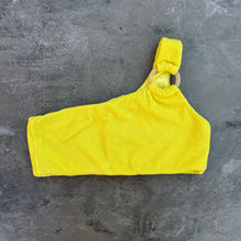 Load image into Gallery viewer, Yellow Sunrise Textured Jade Bikini Top
