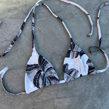 Load image into Gallery viewer, Chalk Leaves Triangle Bikini Top
