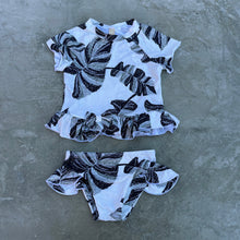 Load image into Gallery viewer, Chalk Leaves Little Girls Bikini Set
