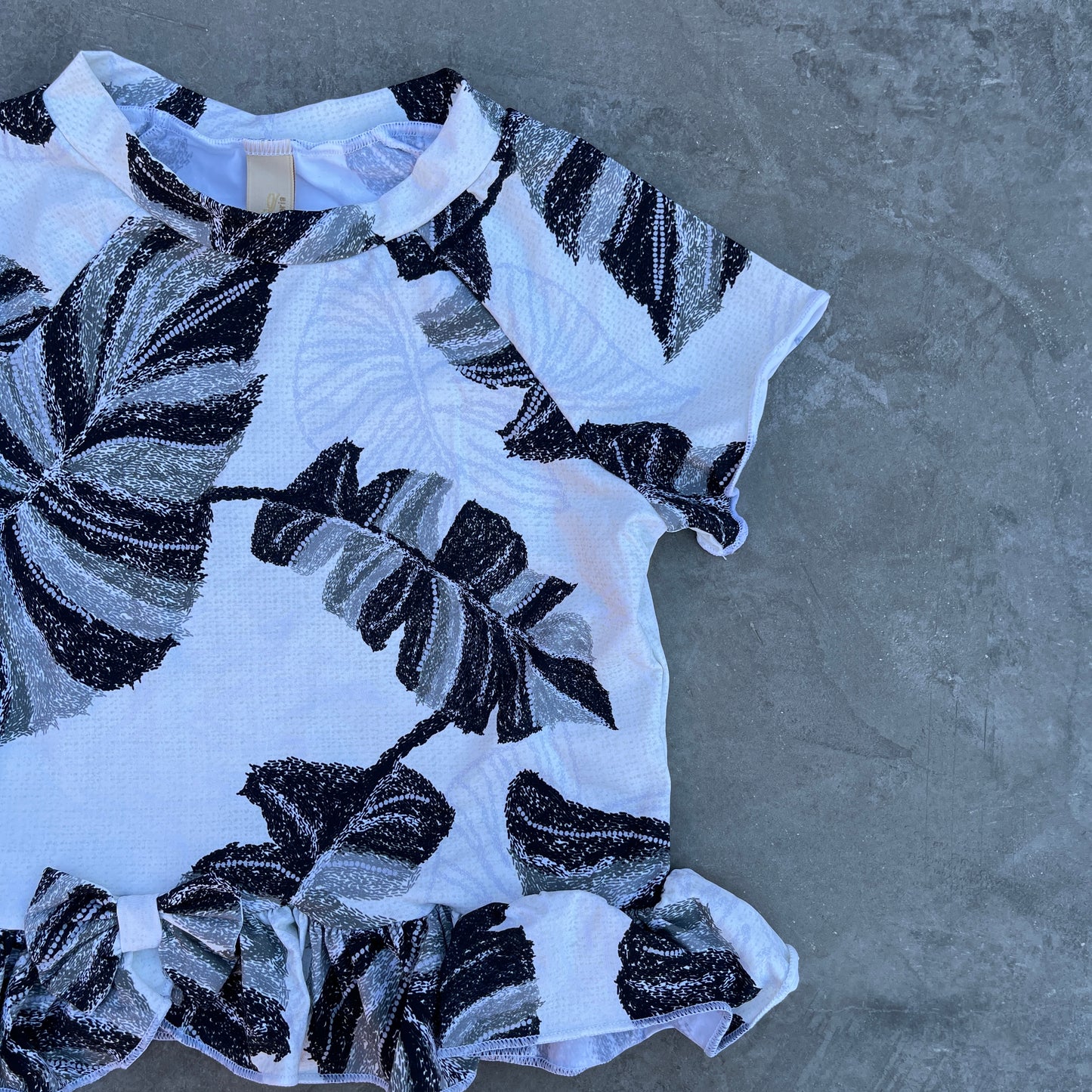 Chalk Leaves Little Girls Bikini Set