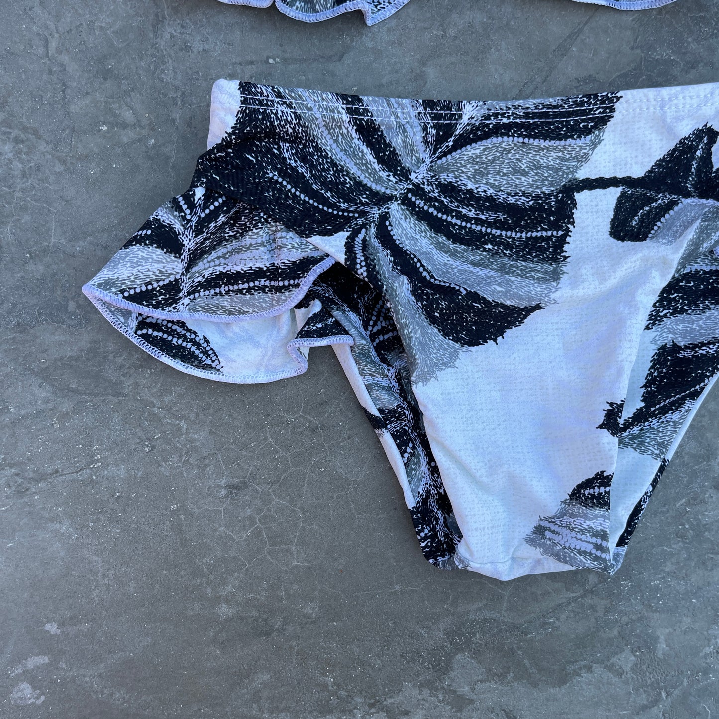 Chalk Leaves Little Girls Bikini Set