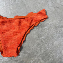 Load image into Gallery viewer, Paprika Orange Textured Lili Ripple Bikini Bottom
