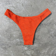 Load image into Gallery viewer, Paprika Orange Textured Bia Bikini Bottom
