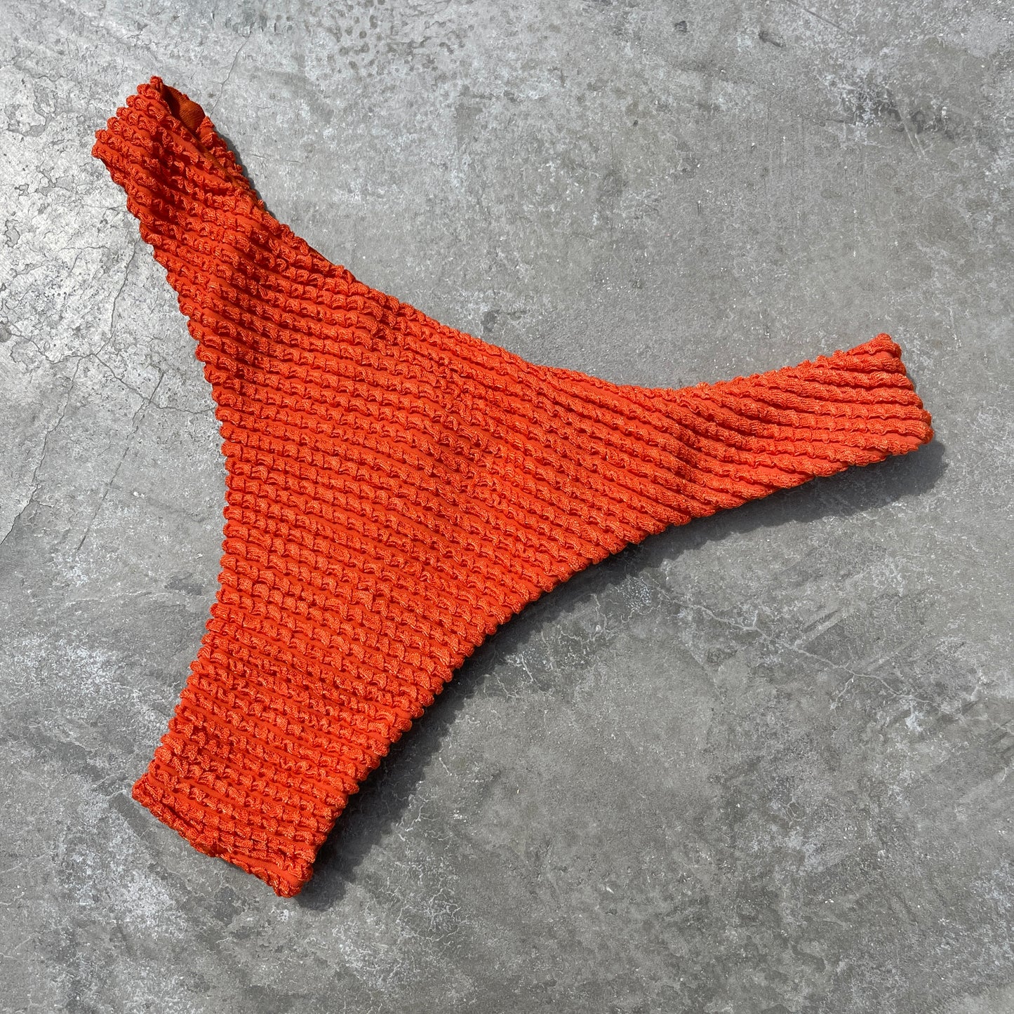 Paprika Orange Textured Bia Bikini Bottom