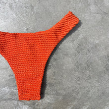 Load image into Gallery viewer, Paprika Orange Textured Bia Bikini Bottom
