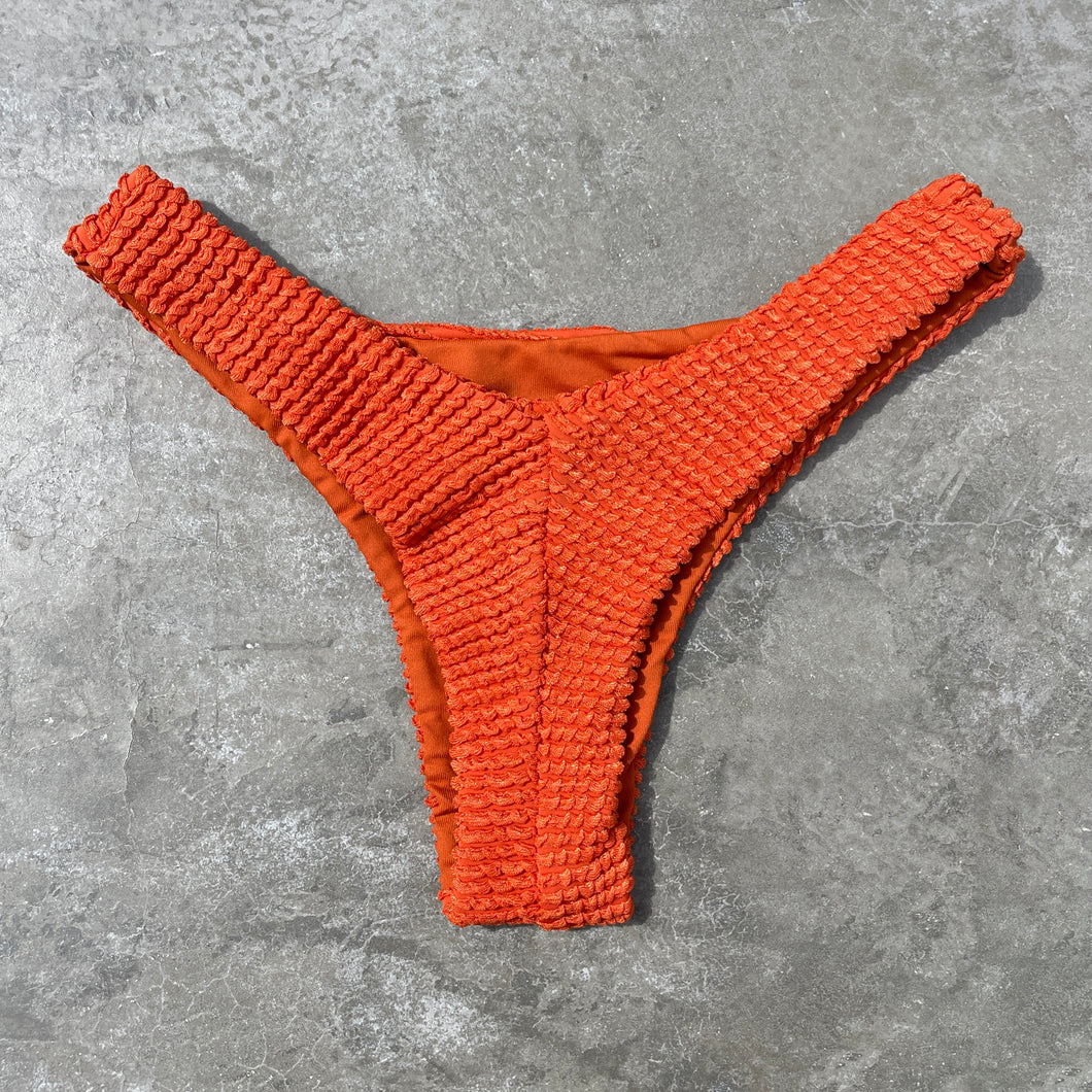 Paprika Orange Textured Bia Bikini Bottom