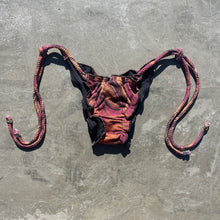 Load image into Gallery viewer, Spanish Sangria Ripple Side Tie Bikini Bottom
